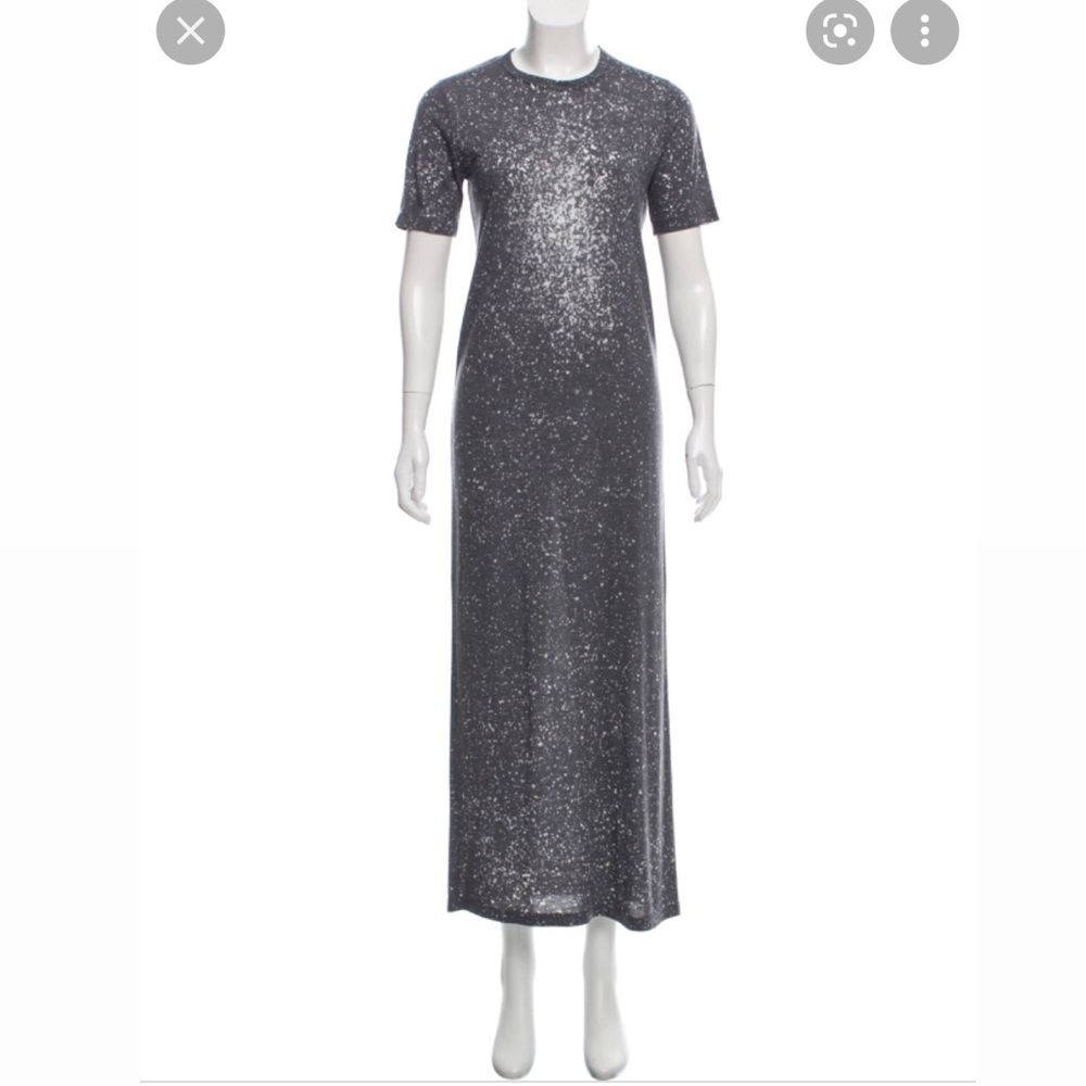 IRO Lina Gray Maxi Cotton Dress